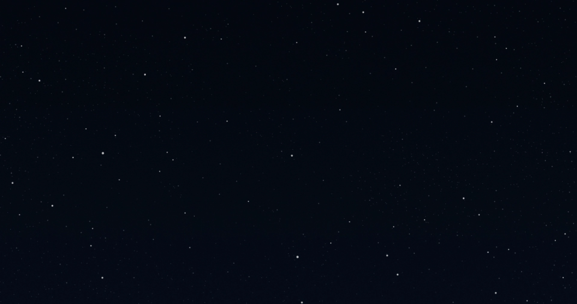 A starry night sky with numerous small stars scattered across a dark background.