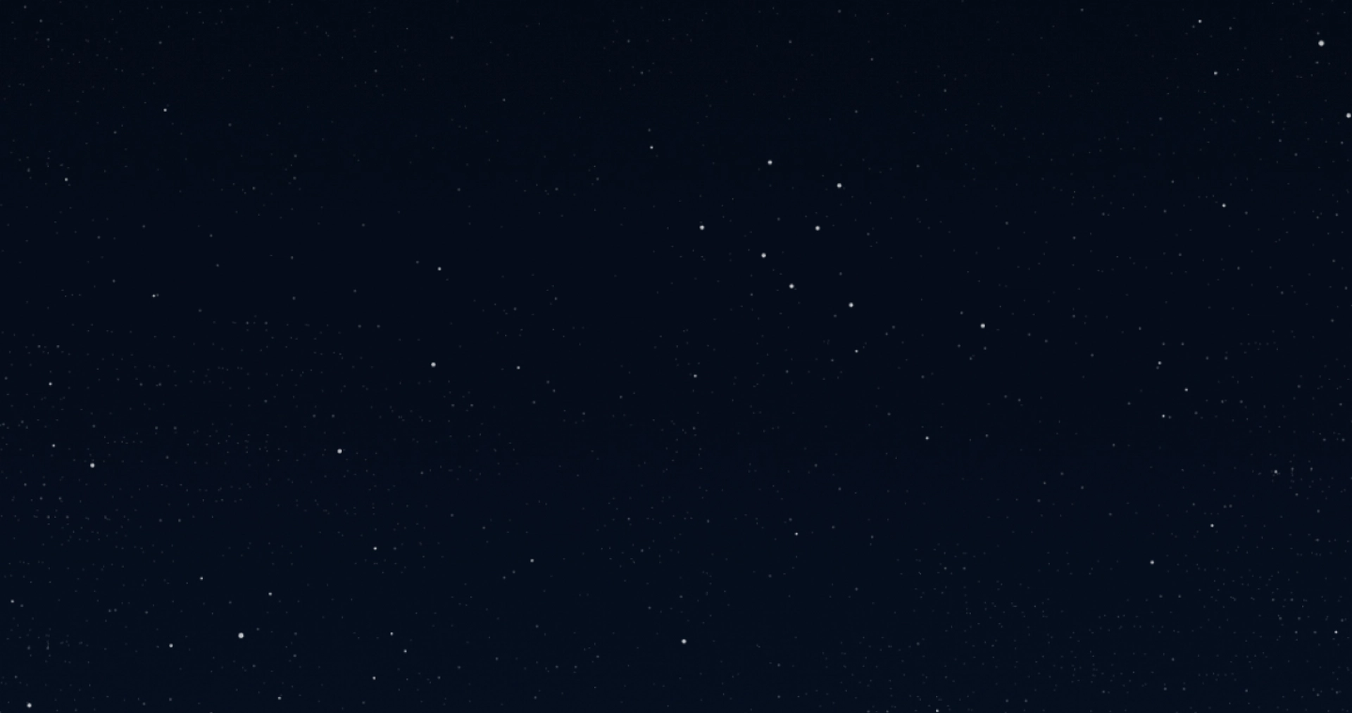 A starry night sky with numerous small stars scattered across a dark background.