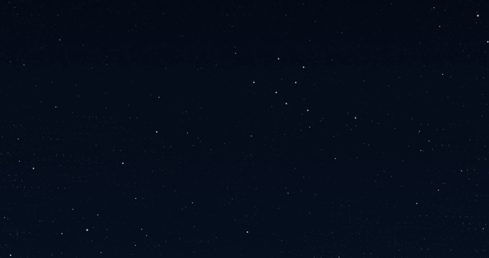 A starry night sky with numerous small stars scattered across a dark background.