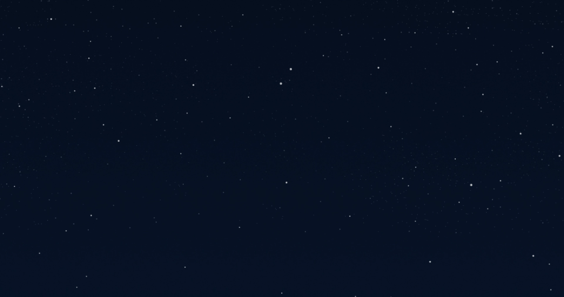 A starry night sky with numerous small stars scattered across a dark background.