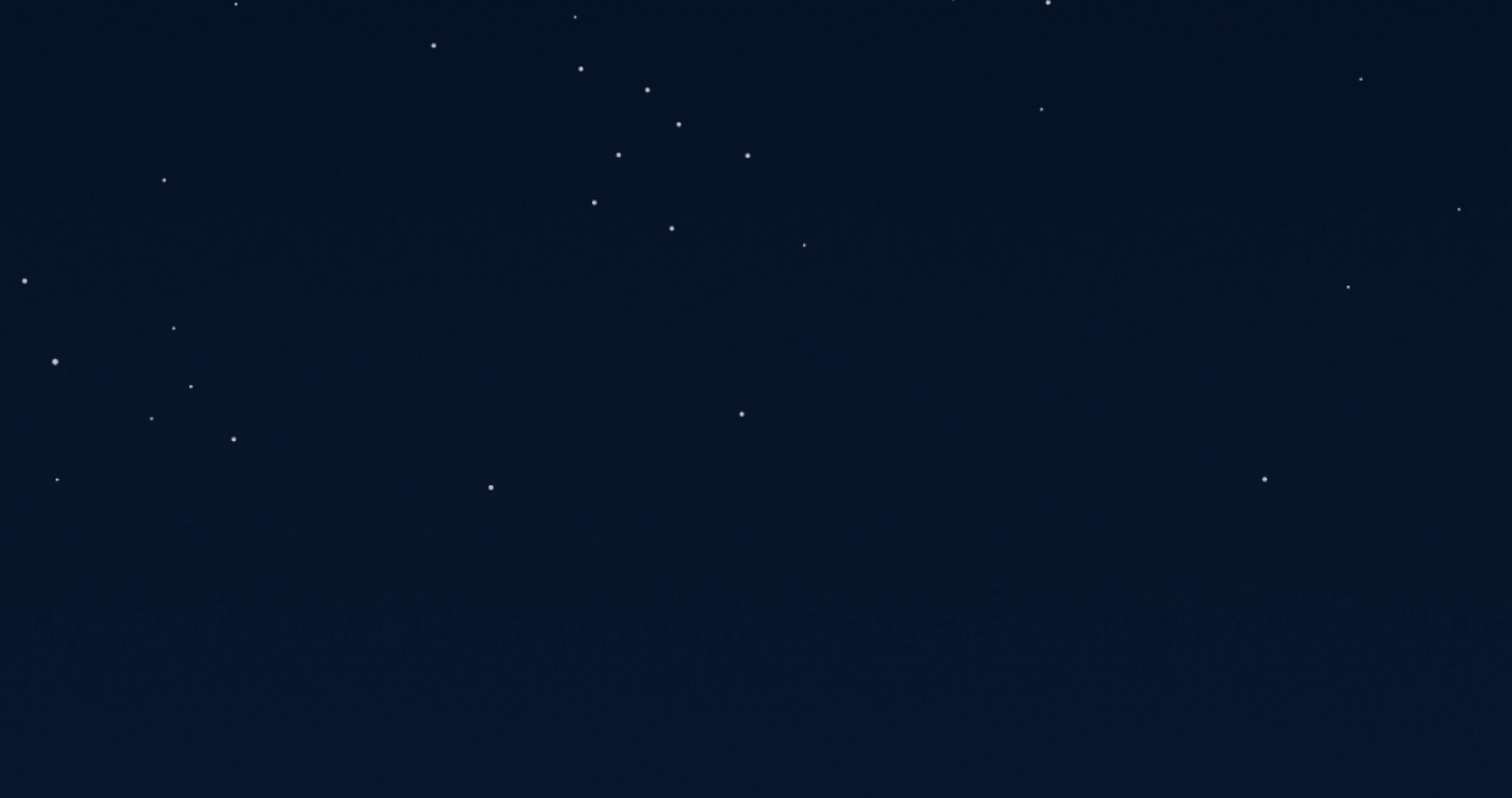 A starry night sky with numerous small stars scattered across a dark background.