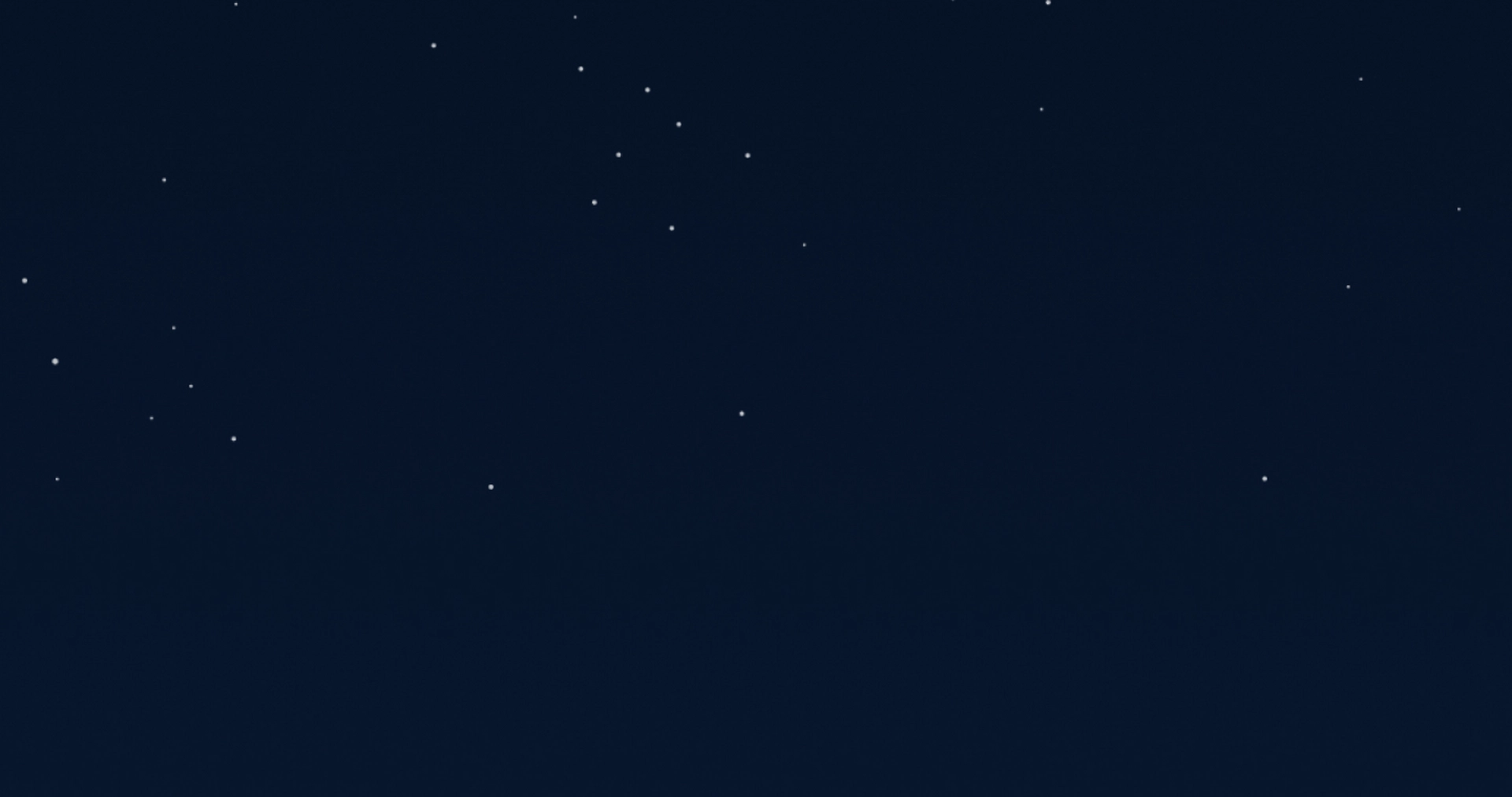 A starry night sky with numerous small stars scattered across a dark background.