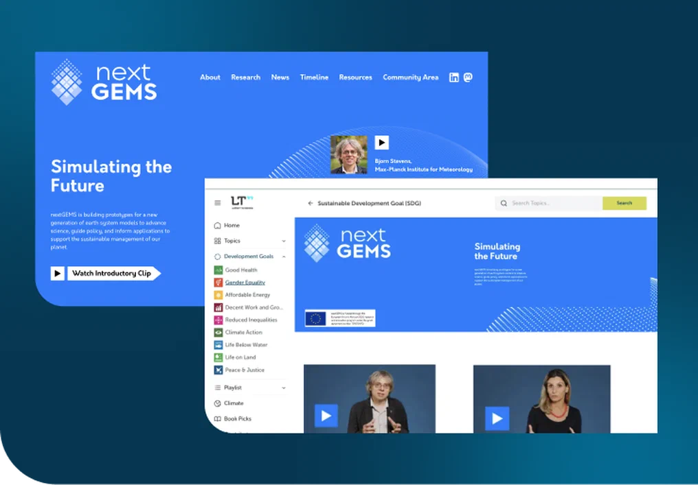 Two Screenshot of Weather Generator Website